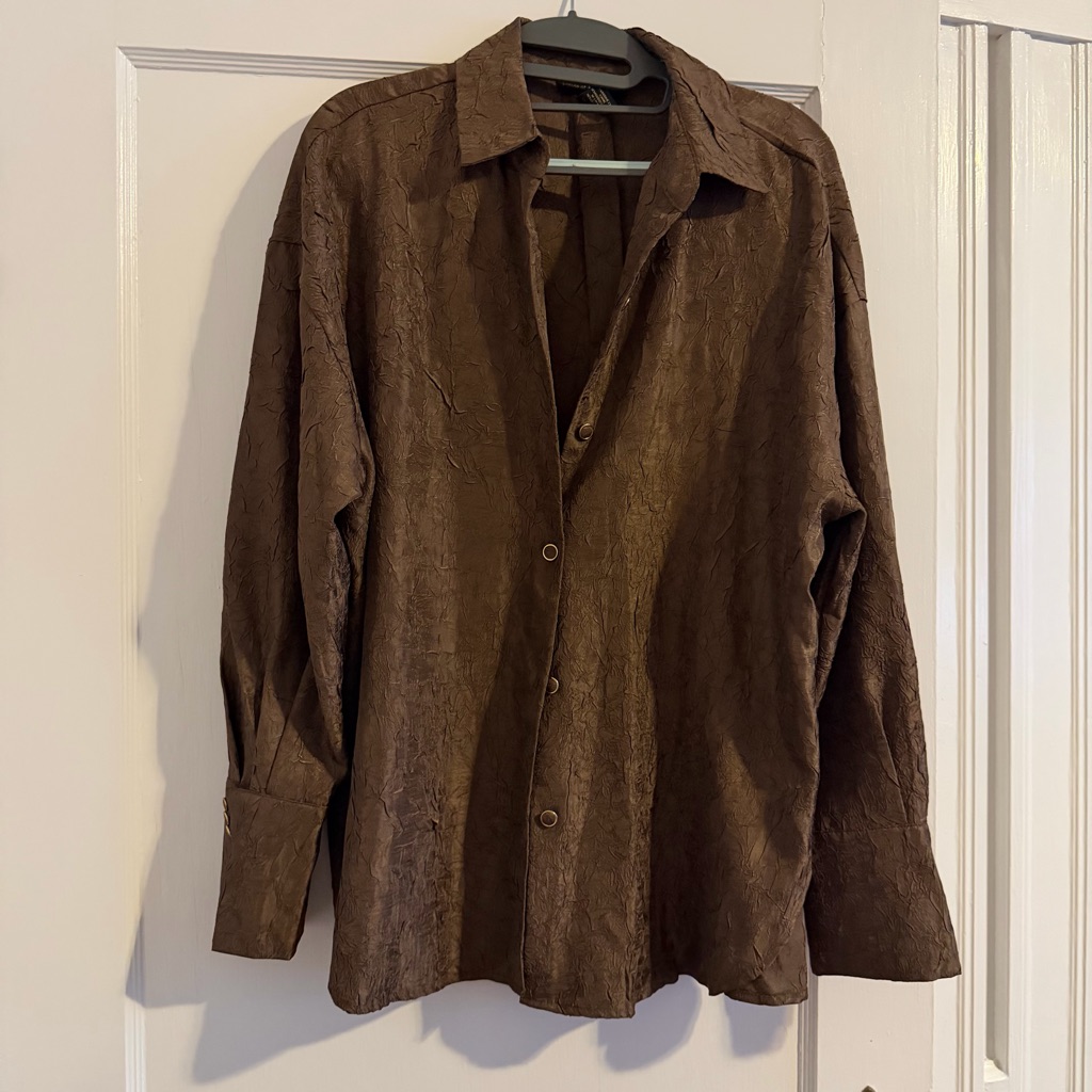 House Of Harlow Women’s Textured Long Sleeve Button Down
